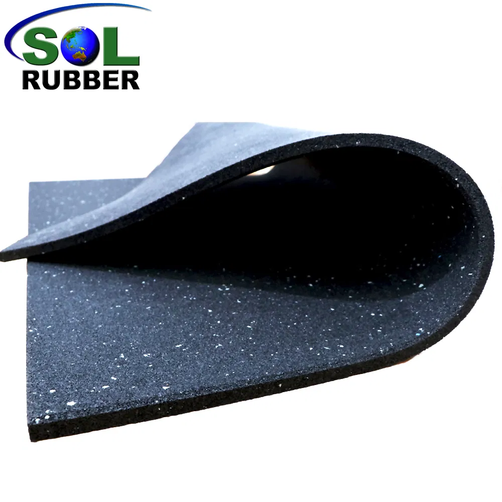 Durable 1mx1m Home Rubber Gym Flooring Basement