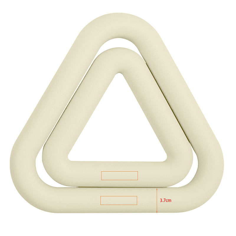 Pilates Accessories Sports Silicone Triangle Dumbbell Ring Set Fitness Iron Free Weights for Yoga Pilates Strength Training