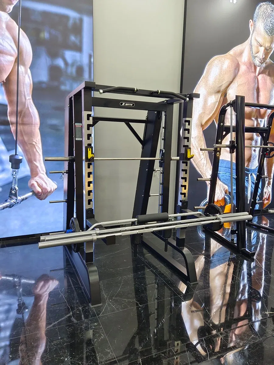 Commercial Power Cage Gym Fitness Exercise Equipment Functional Trainer Squat Rack Smith Machine Station