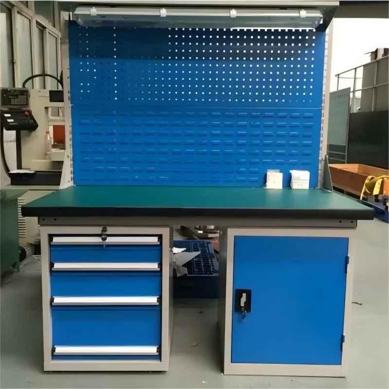 Customized Heavy Duty Steel Mobile Workbench for Warehouse Workshop Plant Lab