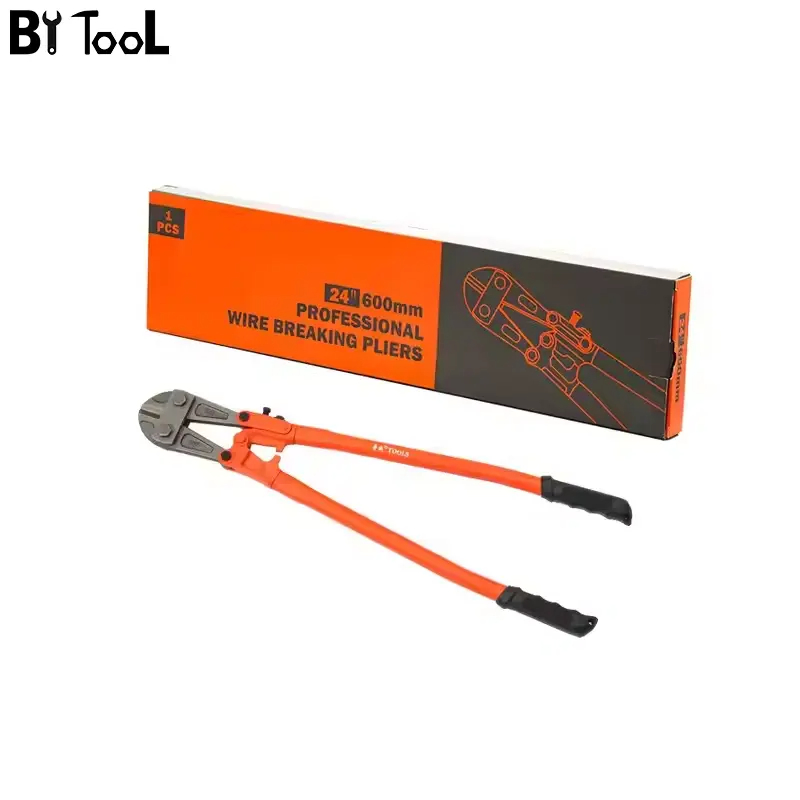 European Cr-V Bolt Cutters 12/14/18/24/30/36/42/48in Precision Polishing Tools Steel Oxidation Resistance Crimping Features