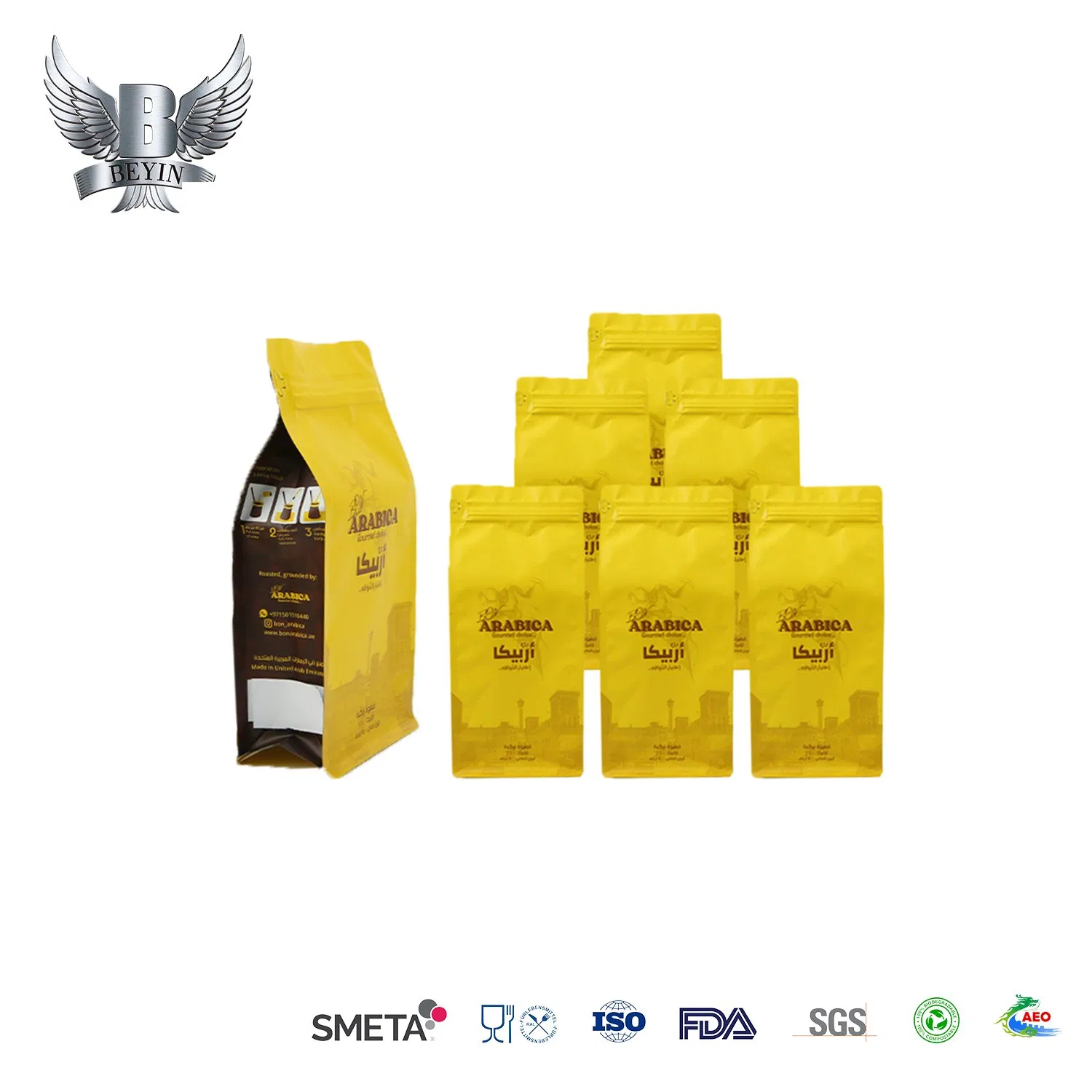 Custom Coffee Packaging with Valve to Protect Aroma Freshness and Product Shelf Stability