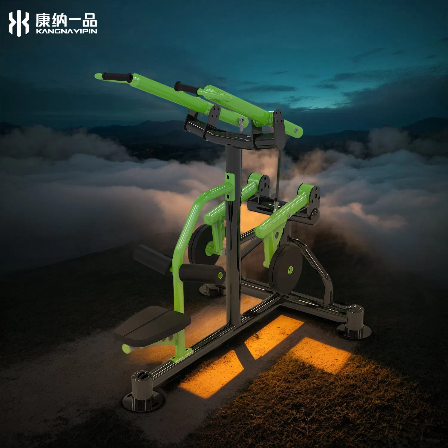 Outdoor Lat Pull Down Machine Heavy-Duty Fitness Equipment