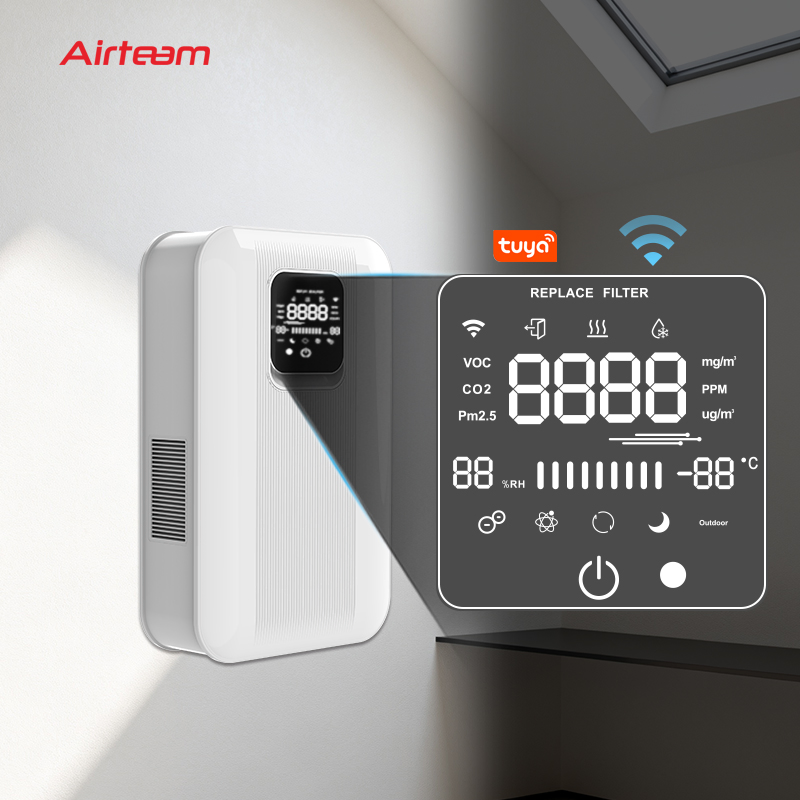 HVAC System Heat Recovery Ventilator Wall Mounted Erv Residential Recuperator