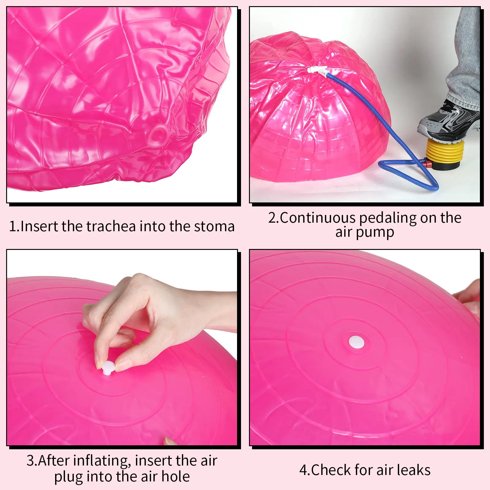 Amazon Hotselling Gym Exercise Fitness Inflatable Yoga Pilates Core Ball