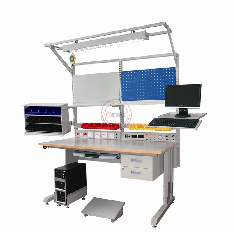 ESD Anti-Static Workbench with Electric Lift Trolley for Electronics Assembly and Repair