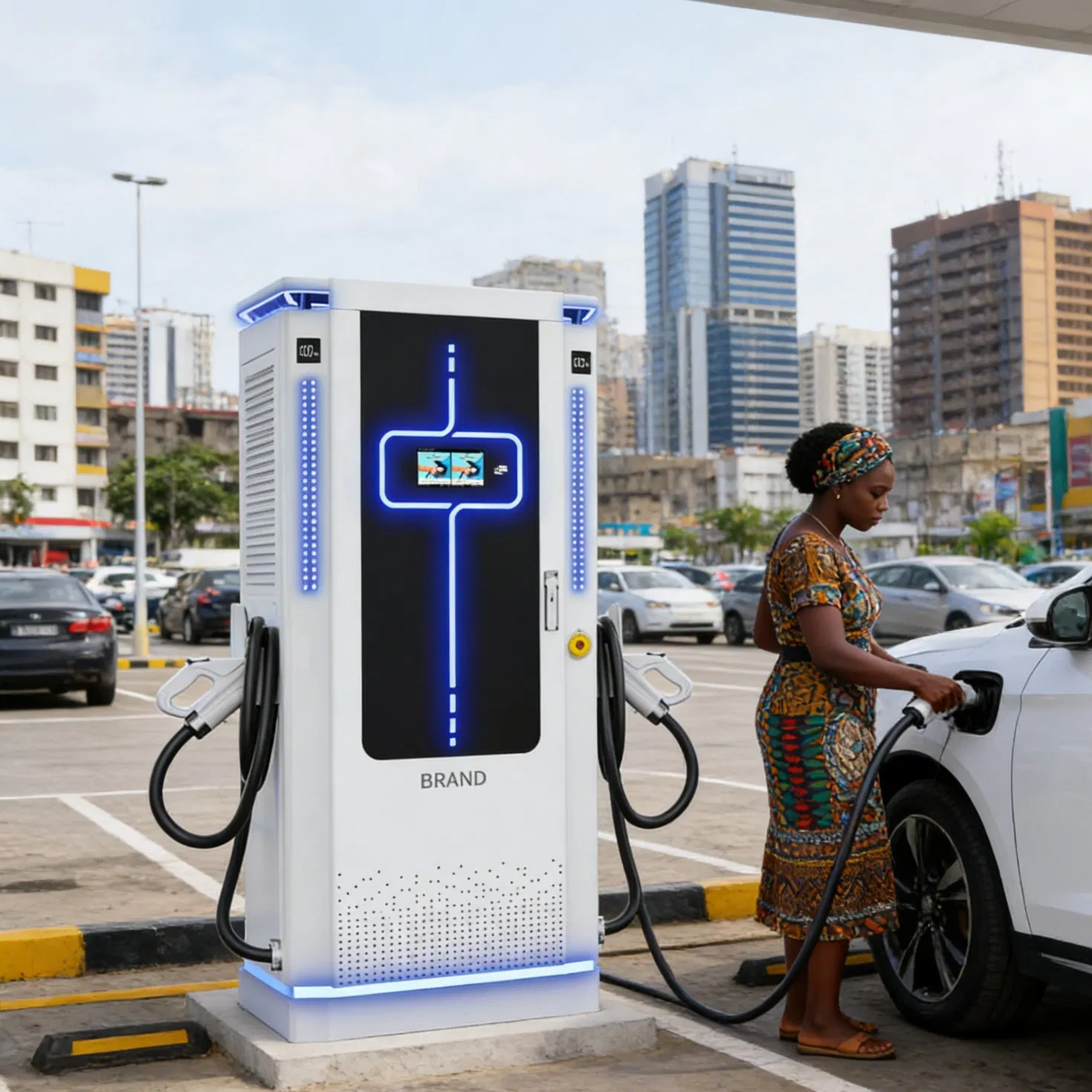 High-Power Electric Vehicle Charging Station: 60kw, 80kw, 120kw, 160kw, 200kw, 240kw, CCS1-CCS2-GB/T, Supports Ocpp EV Charging Station