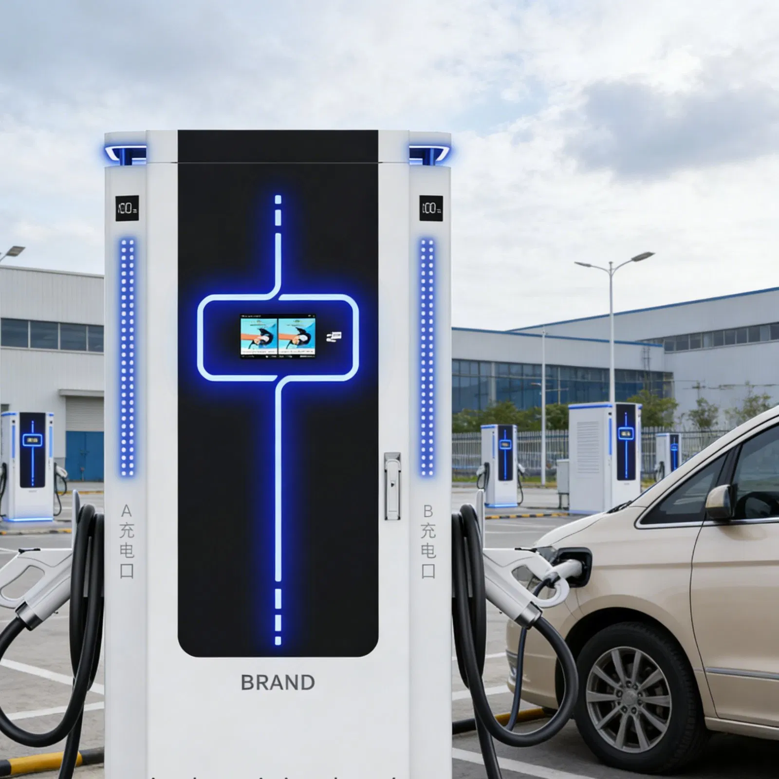 EV Charging Station Ocpp 80kw 120kw 160kw 200kw Electric Vehicle Charging Station CCS2 Byd Charging Station