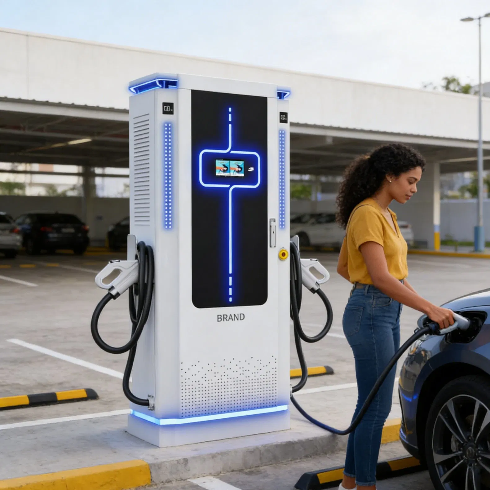 High-Power Electric Vehicle Charging Station: 60kw, 80kw, 120kw, 160kw, 200kw, 240kw, CCS1-CCS2-GB/T, Supports Ocpp EV Charging Station