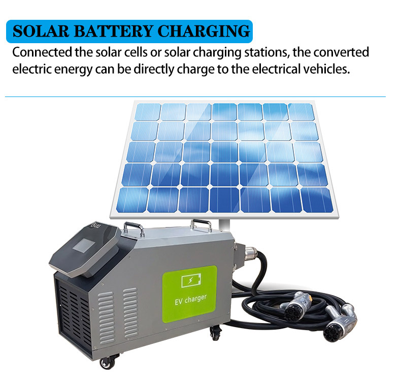 Portable Mobile EV Charger 20kw DC Fast Charger Electric Car Charging Station