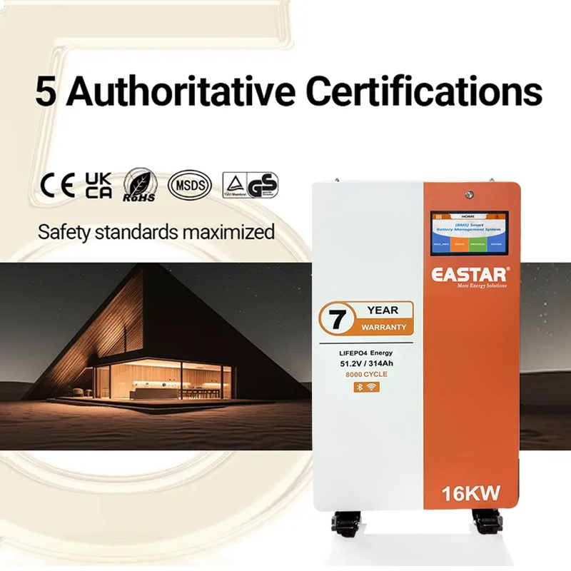 51.2V 16kwh 32kwh LiFePO4 Battery Removable Home Energy Storage System Backup off-Grid