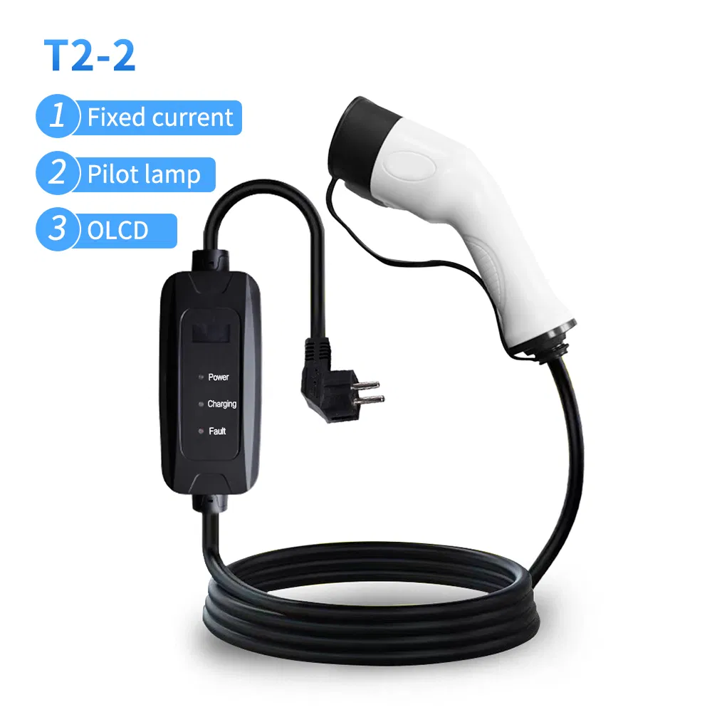 Mode2 Portable EV Charger 16A Type2 Car Charger with Control Box