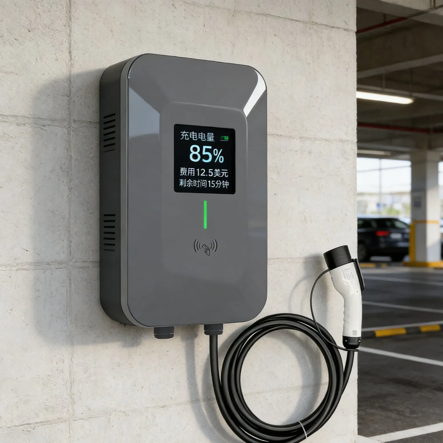 EV AC Charger 7kw 11kw Charging Station, 4G Network/ Ethernet, Supports Ocpp Protocol, CCS1-CCS2-GB/T EV Charger