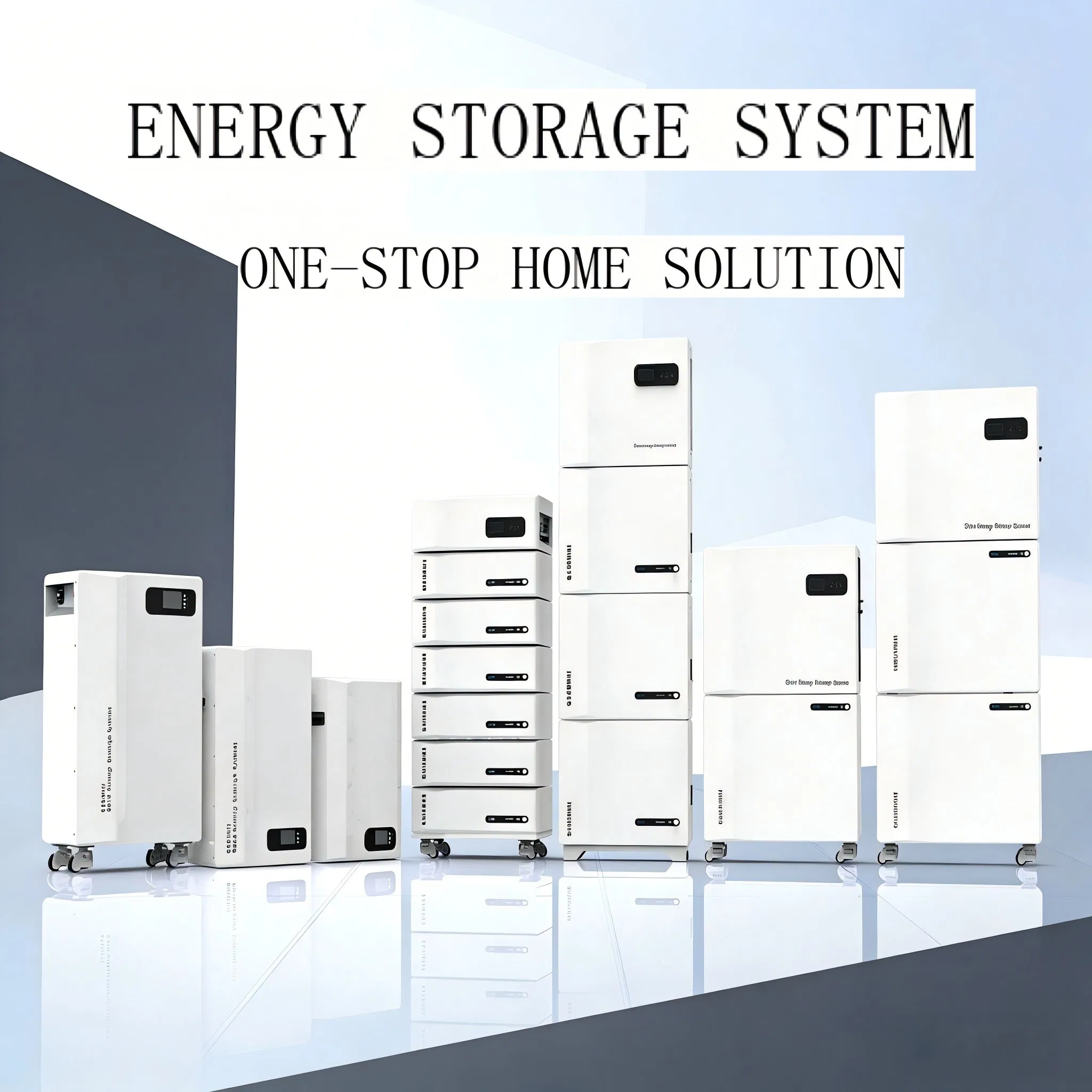Hybrid Inverter Solar System Backup Power with 15kwh 30kwh Stackable LiFePO4 Lithium Battery for Home off Grid
