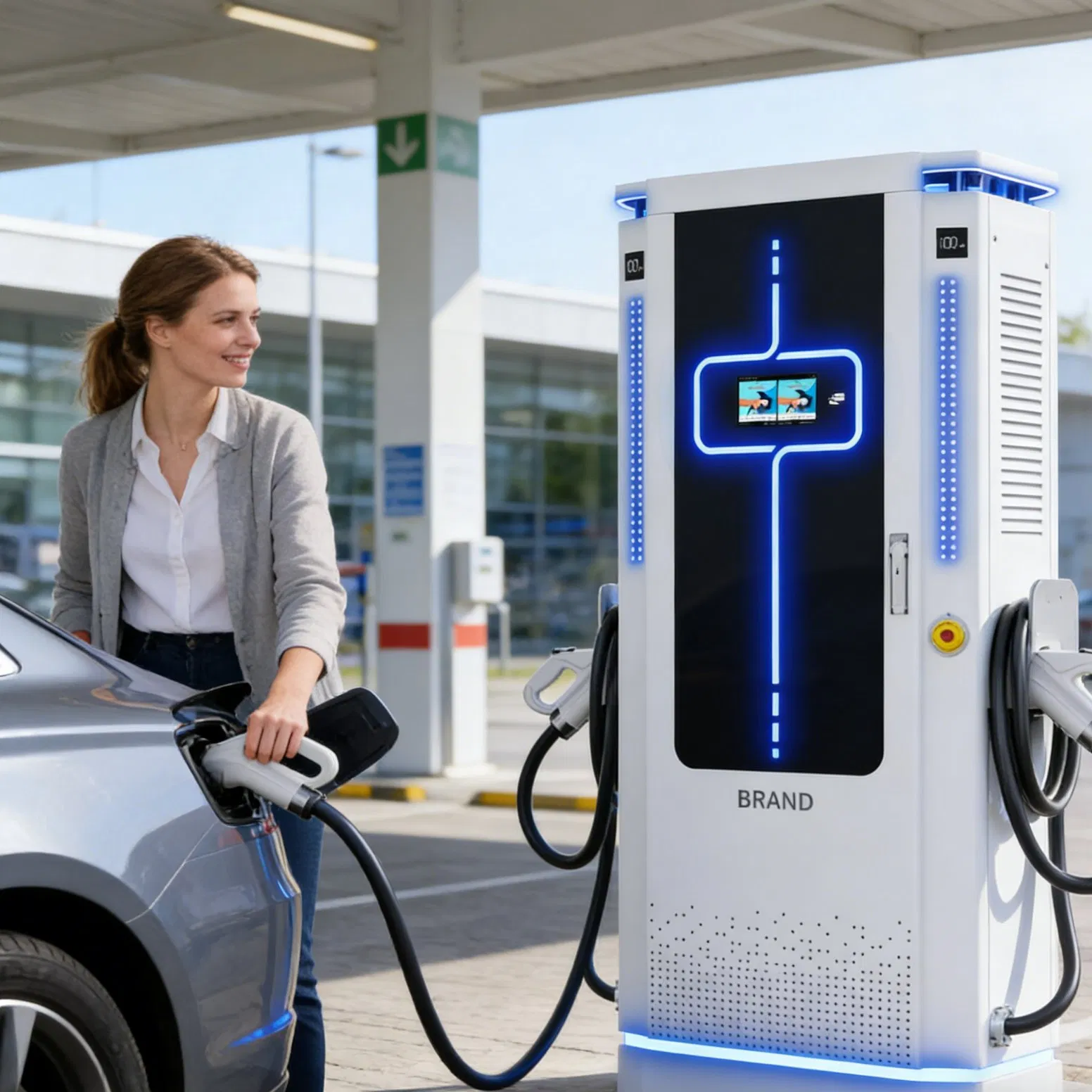 Electric Vehicle Charging Station of 60kw, 80kw, 120kw, 160kw, and 240kw, That Support The Ocpp Protocol and Have EV Charging Station