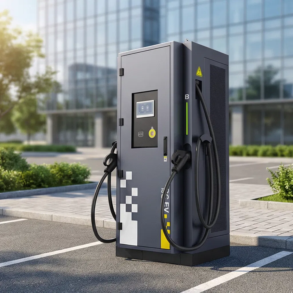 High-Efficiency DC EV Charger Wall-Mounted Charging Station with 5-7m Cable