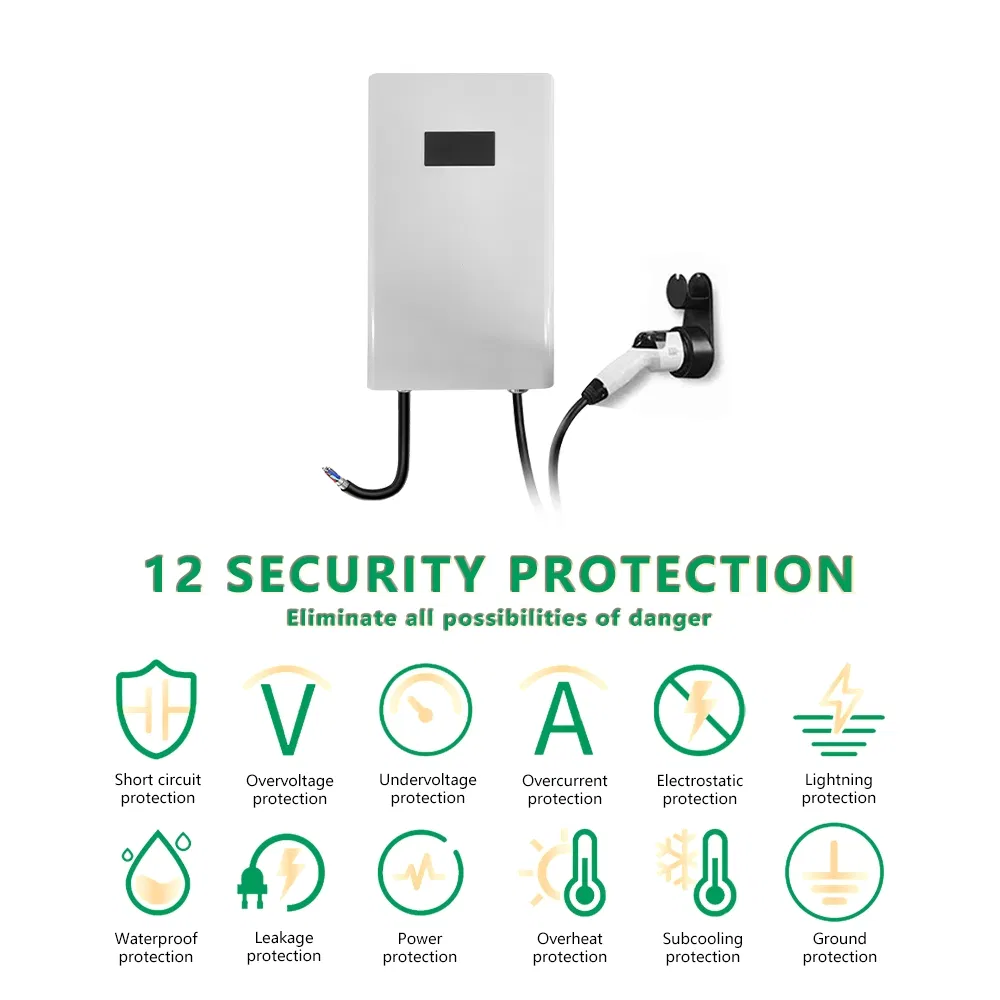 7kw Wall-Mounted Portable DC EV Charger GB/T Mobile Home Charging Station