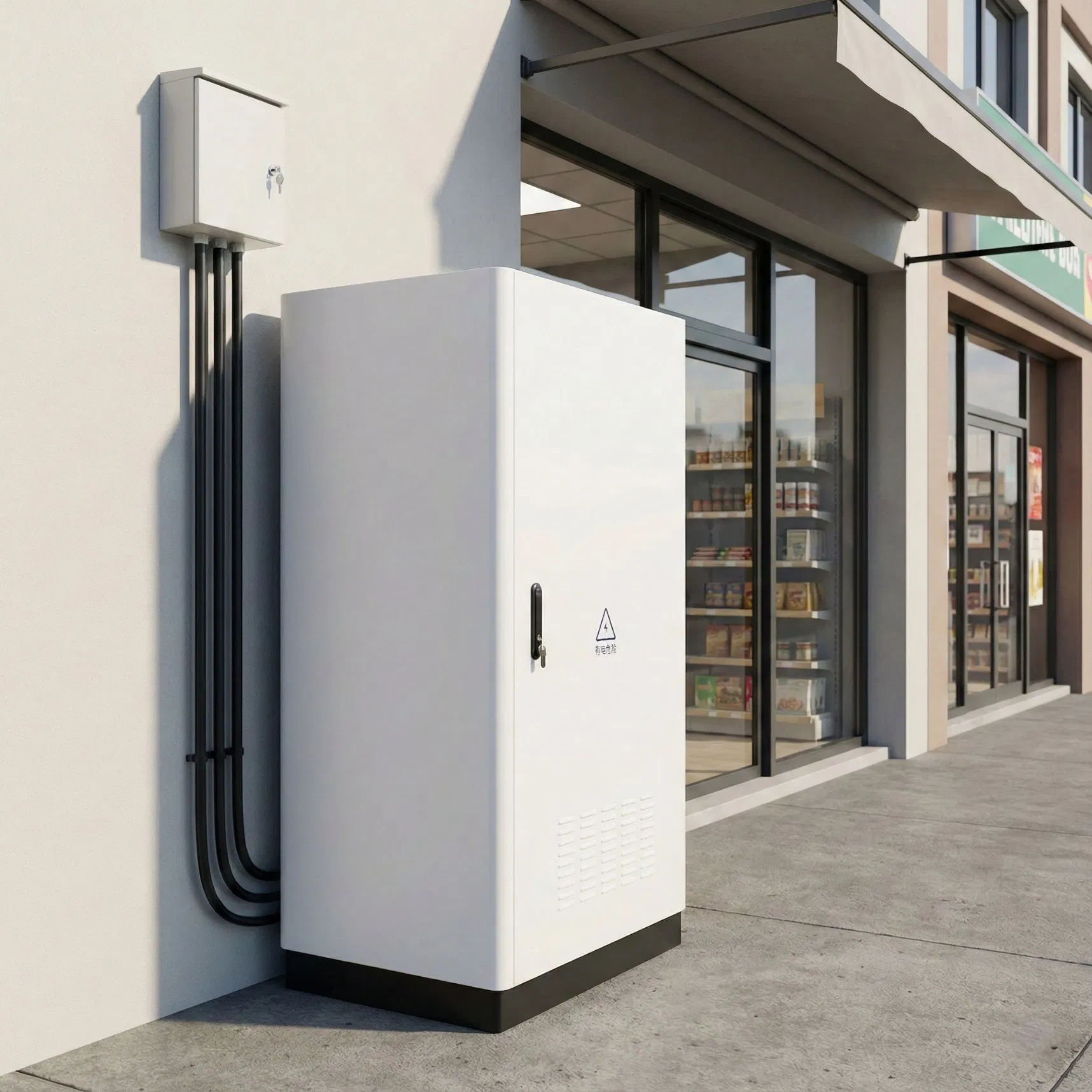 12kw Power 30kwh Lithium Battery IP65 Integrated Energy Storage Cabinet with 5kw Solar System for Uninterrupted Electricity