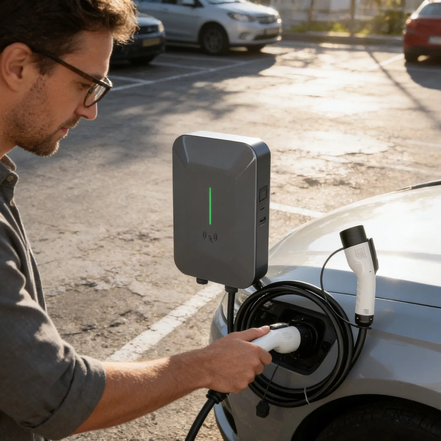 22kw Three Phase EV Charger with Load Balancing &amp; Ocpp 1.6j