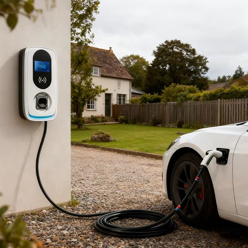 Type2 AC EV Charging Station EV Charger Wall Mounted for Home Used