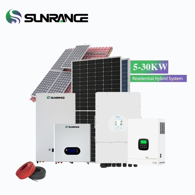 30kw Solar Energy Storage System 10kw Solar System on off Grid Solar Power System Kit for Residential Use