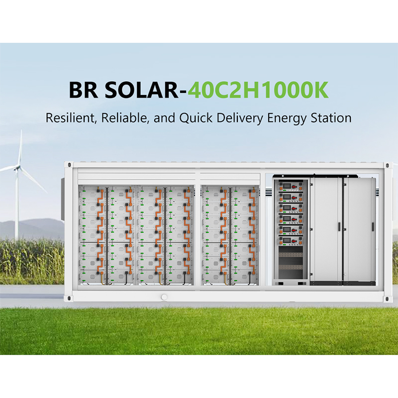 CE Approved Br Solar 100kwh 200kwh 500kwh 1mwh Battery Grid-Tied Energy Storage