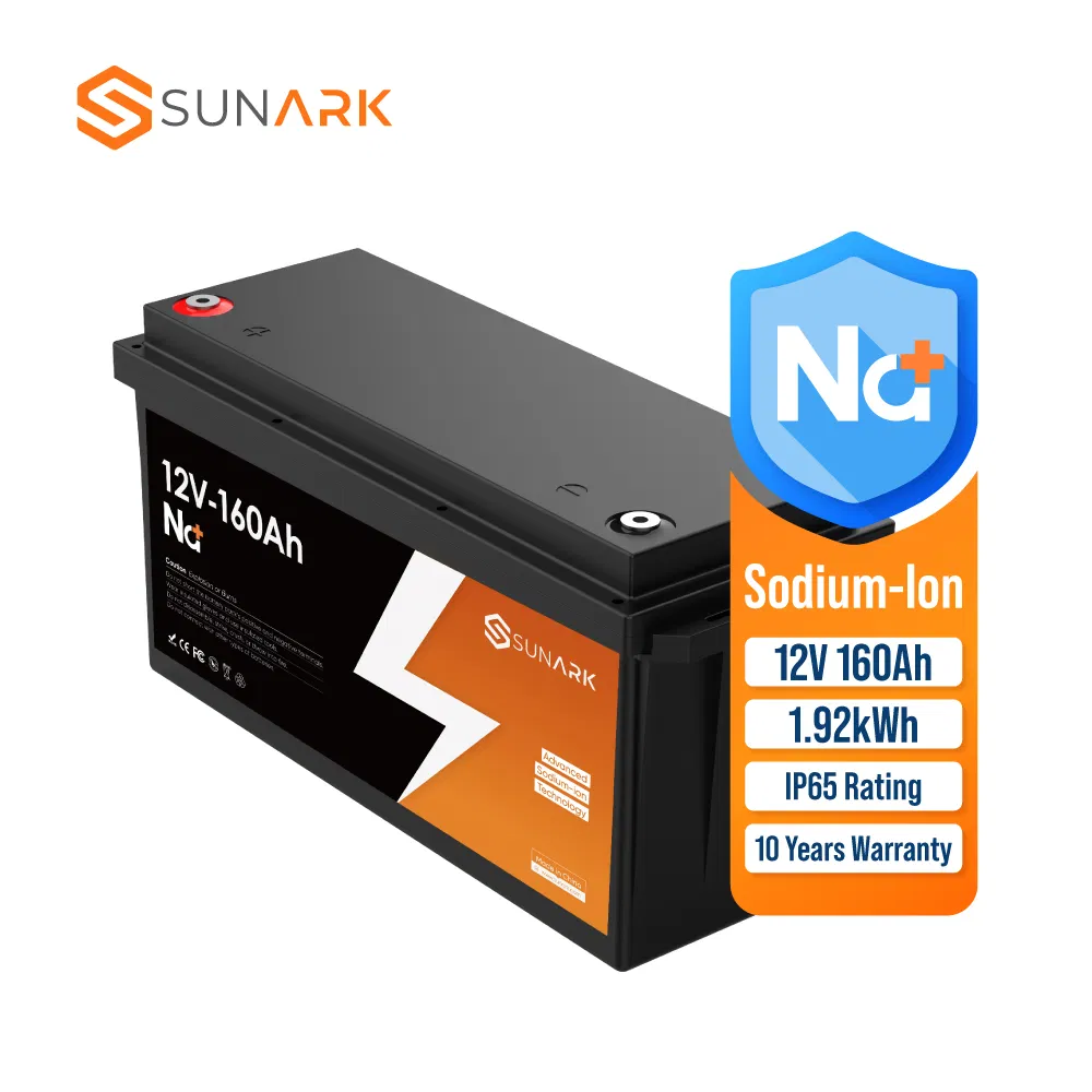 Sunark Na-Ion Battery with 12V 160ah High Energy Density for off-Grid Solar System Power Backup