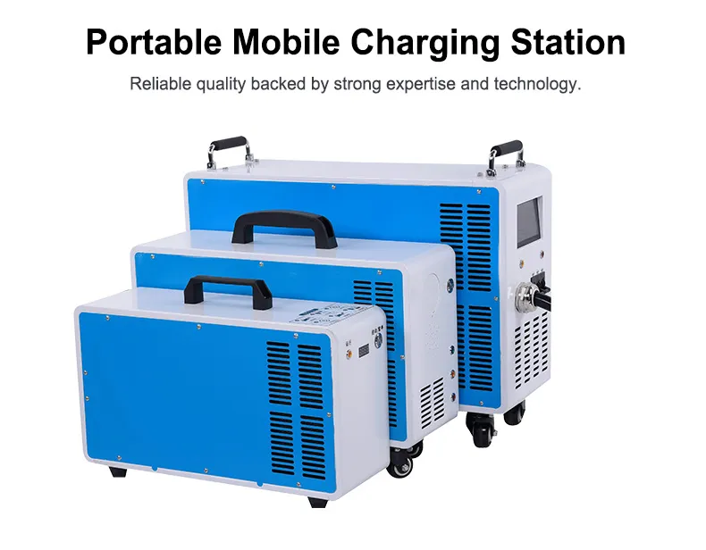 Portable DC EV Charger Close up