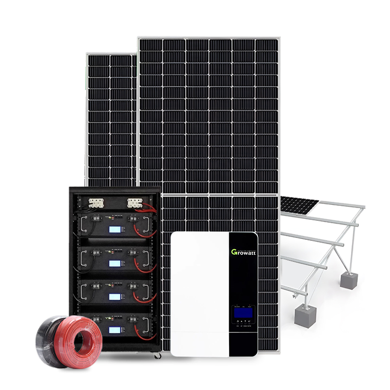 High Efficiency 15kw Solar Power System with Inverter Battery Storage PV Panels for Home Use Complete Residential Solar Energy Solution