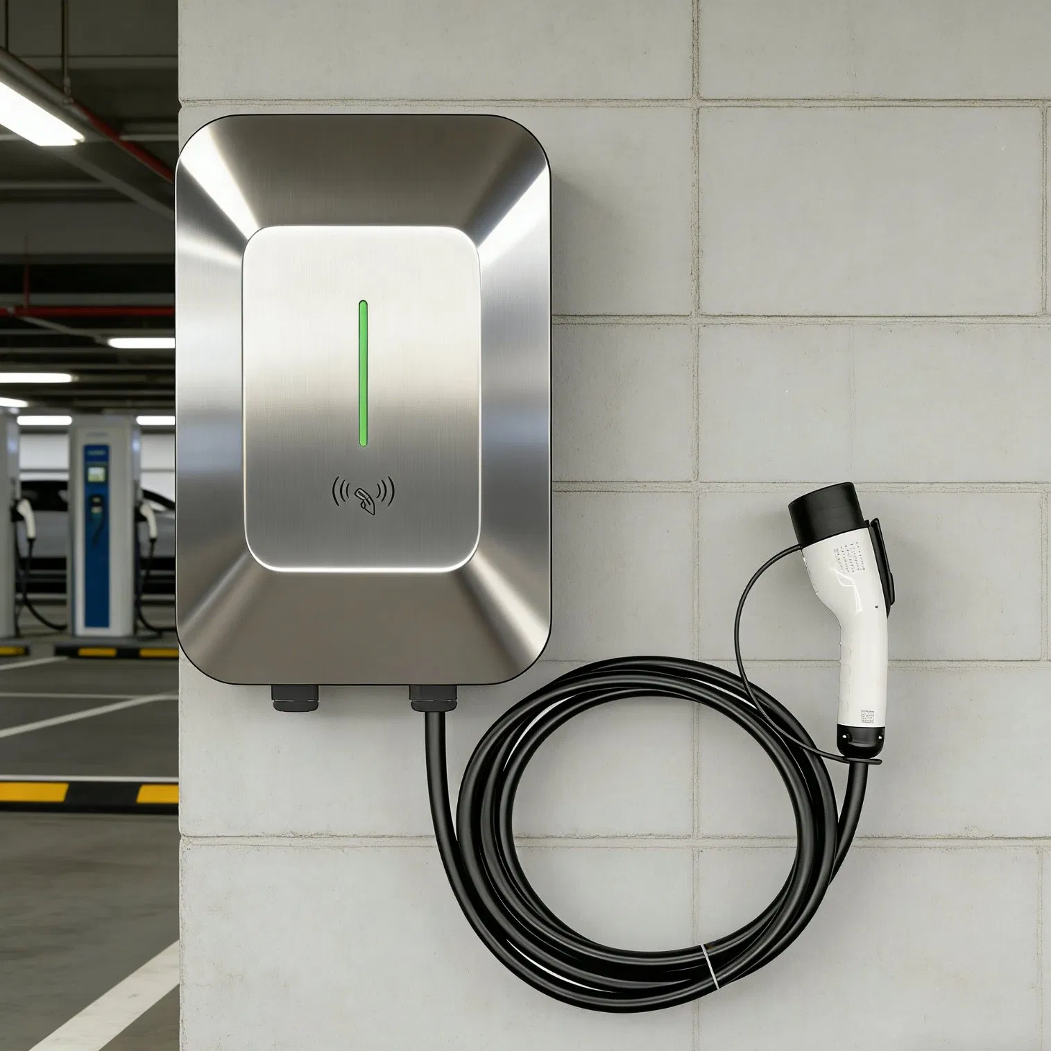 EV AC Charger 7kw 11kw Charging Station, 4G Network/ Ethernet, Supports Ocpp Protocol, CCS1-CCS2-GB/T EV Charger