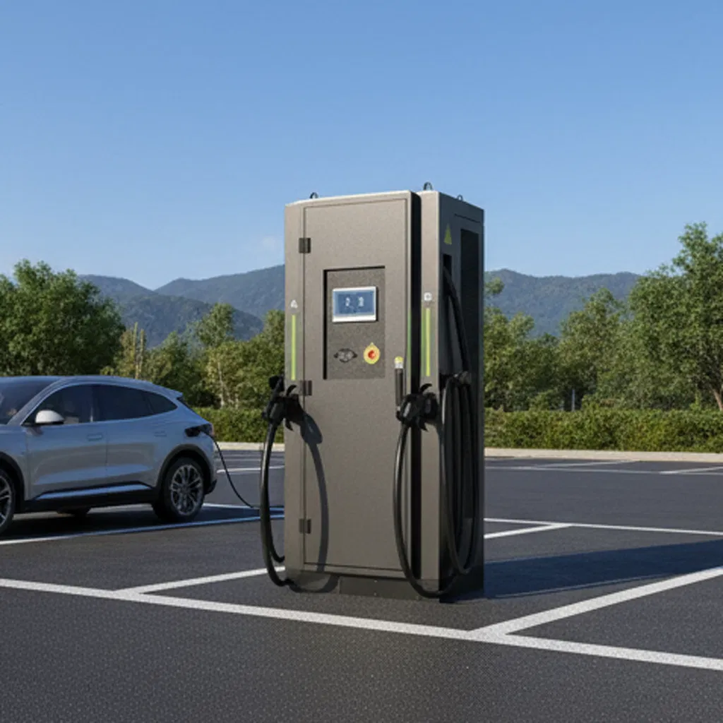 Efficient DC EV Charger Charging Station with Long Charging Cable Options