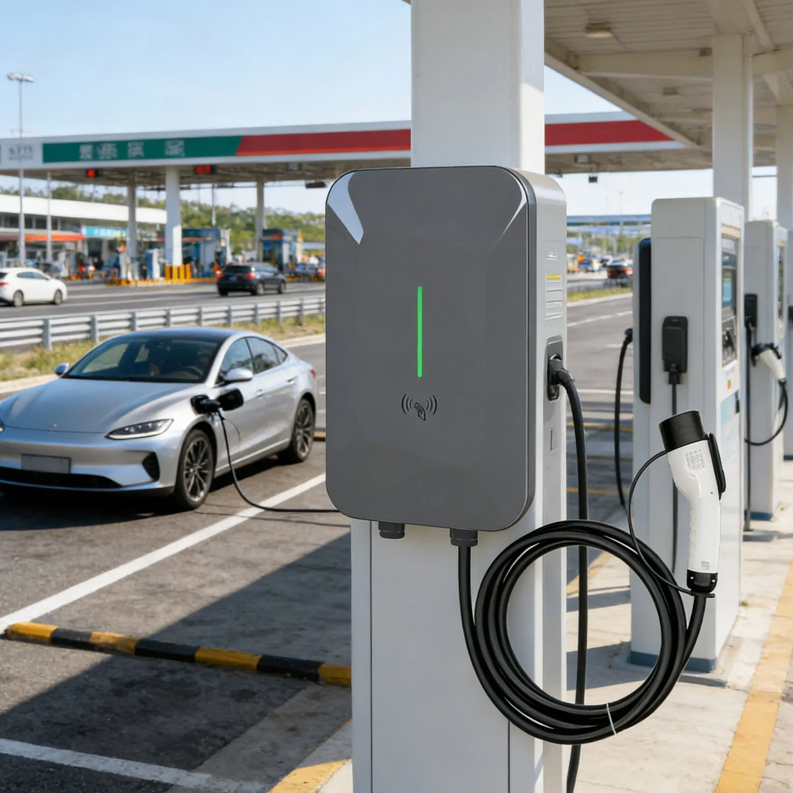 Ocpp Smart AC Commercial Station for Parking Lots - EV Charger