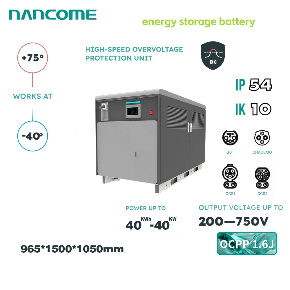 Nancome Integrated Energy Storage System for Solar Integration with Fast Installation 175kwh