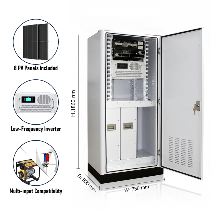 12kw Power 30kwh Lithium Battery IP65 Integrated Energy Storage Cabinet with 5kw Solar System for Uninterrupted Electricity