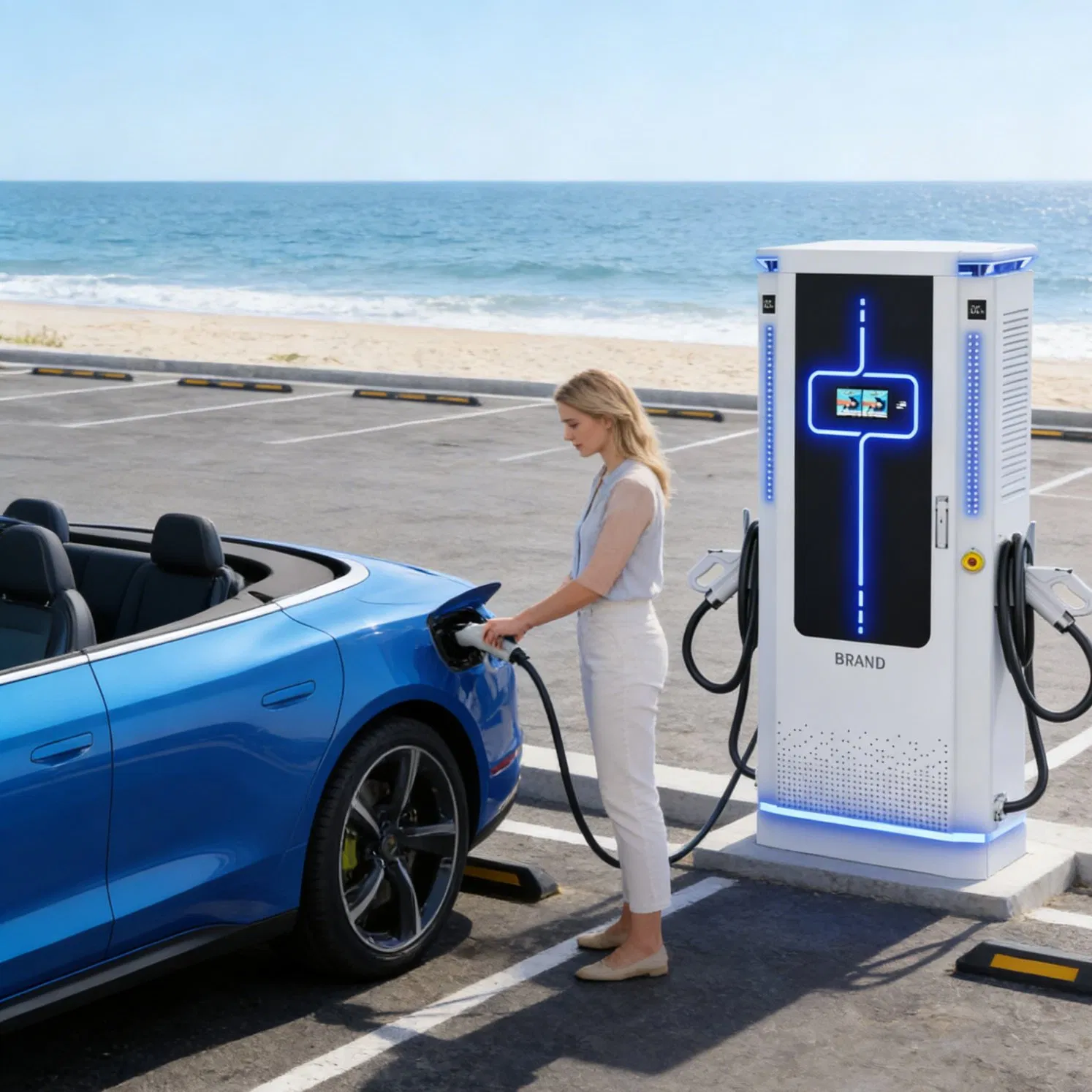 Large-Scaleel Ectric Vehicle Charging Station, with Power Ratings of 60kw 80kw 120kw 160kw 200kw 240kw, Supporting CCS2 EV Charging Station