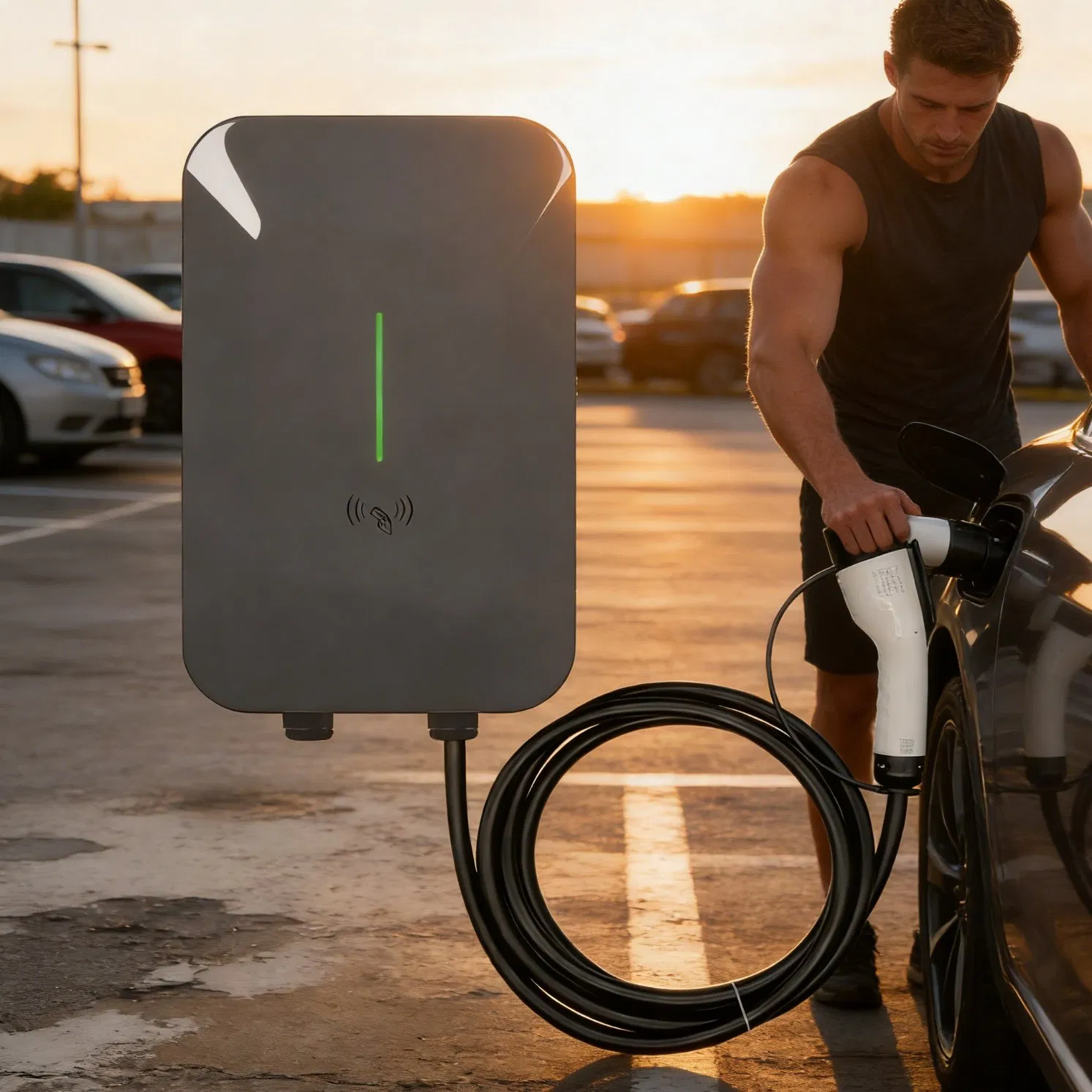 Ocpp Smart AC Commercial Station for Parking Lots - EV Charger