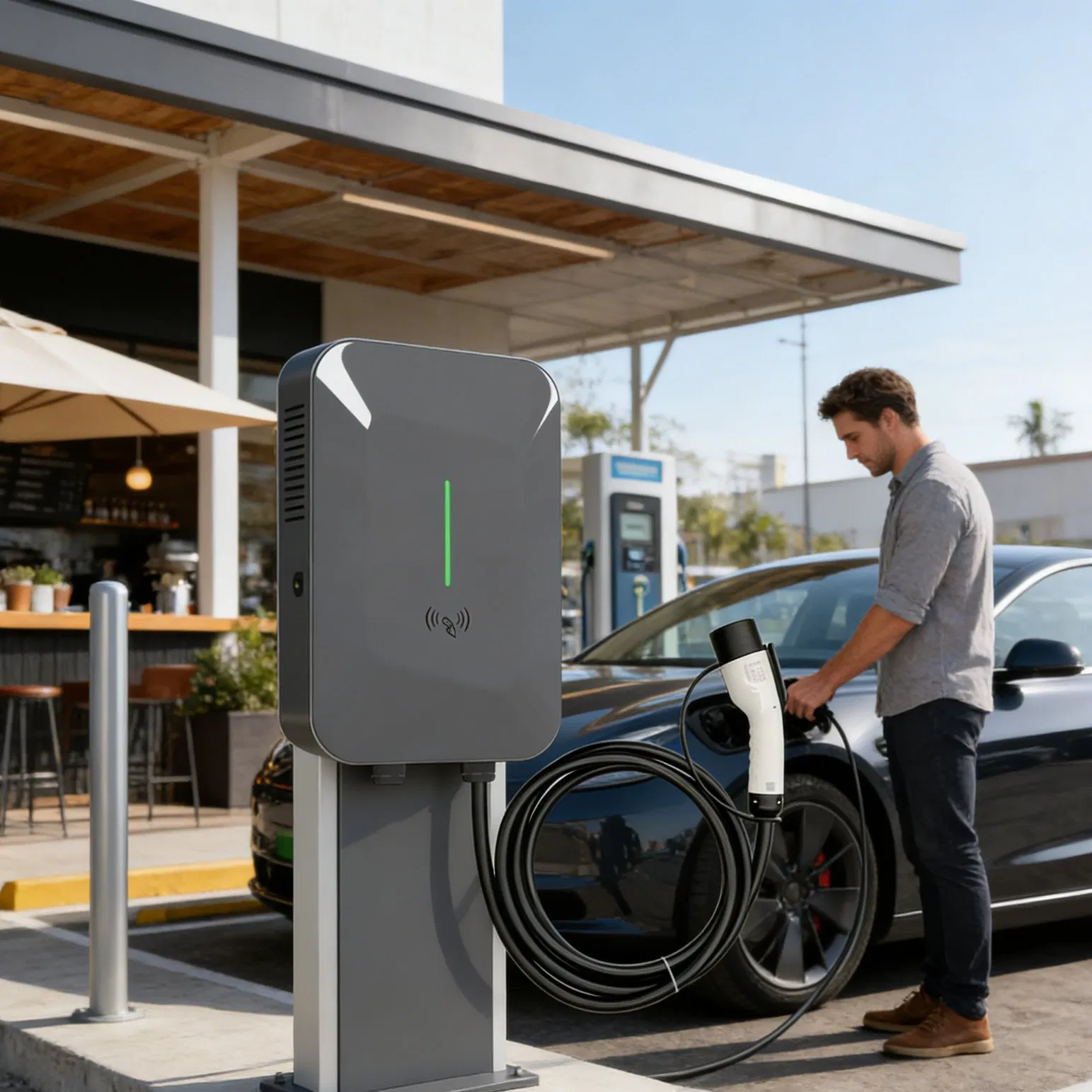 22kw Three Phase EV Charger with Load Balancing &amp; Ocpp 1.6j