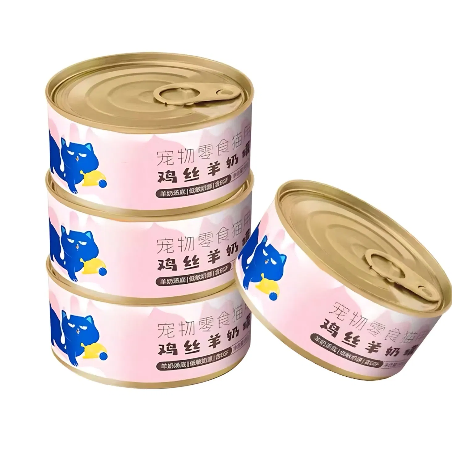 طعام رطب فاخر لكبار السن مع سمك أبيض وأرز، تركيبة لطيفة للهضم السهل في القطط الأكبر سناً