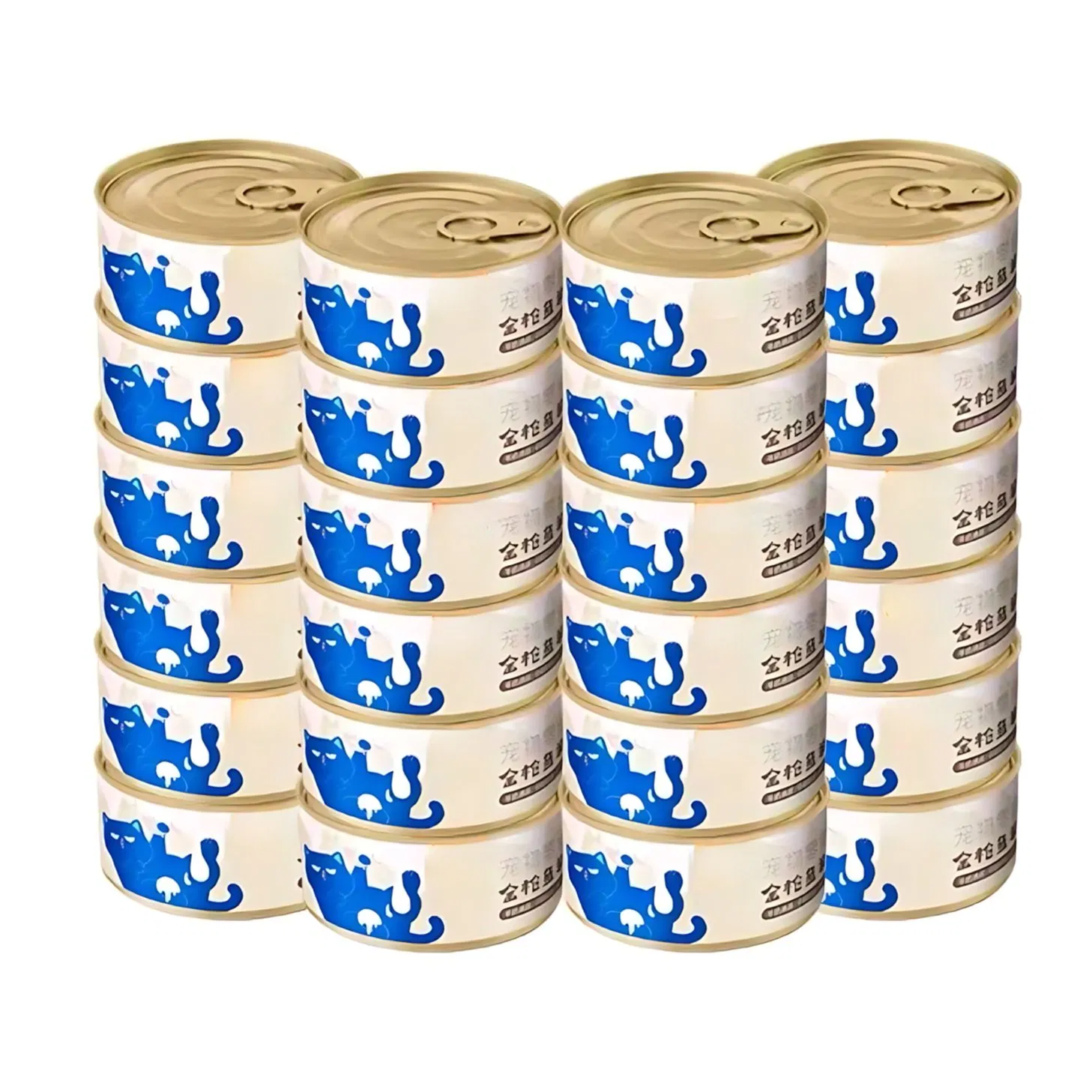 طعام رطب فاخر لكبار السن مع سمك أبيض وأرز، تركيبة لطيفة للهضم السهل في القطط الأكبر سناً