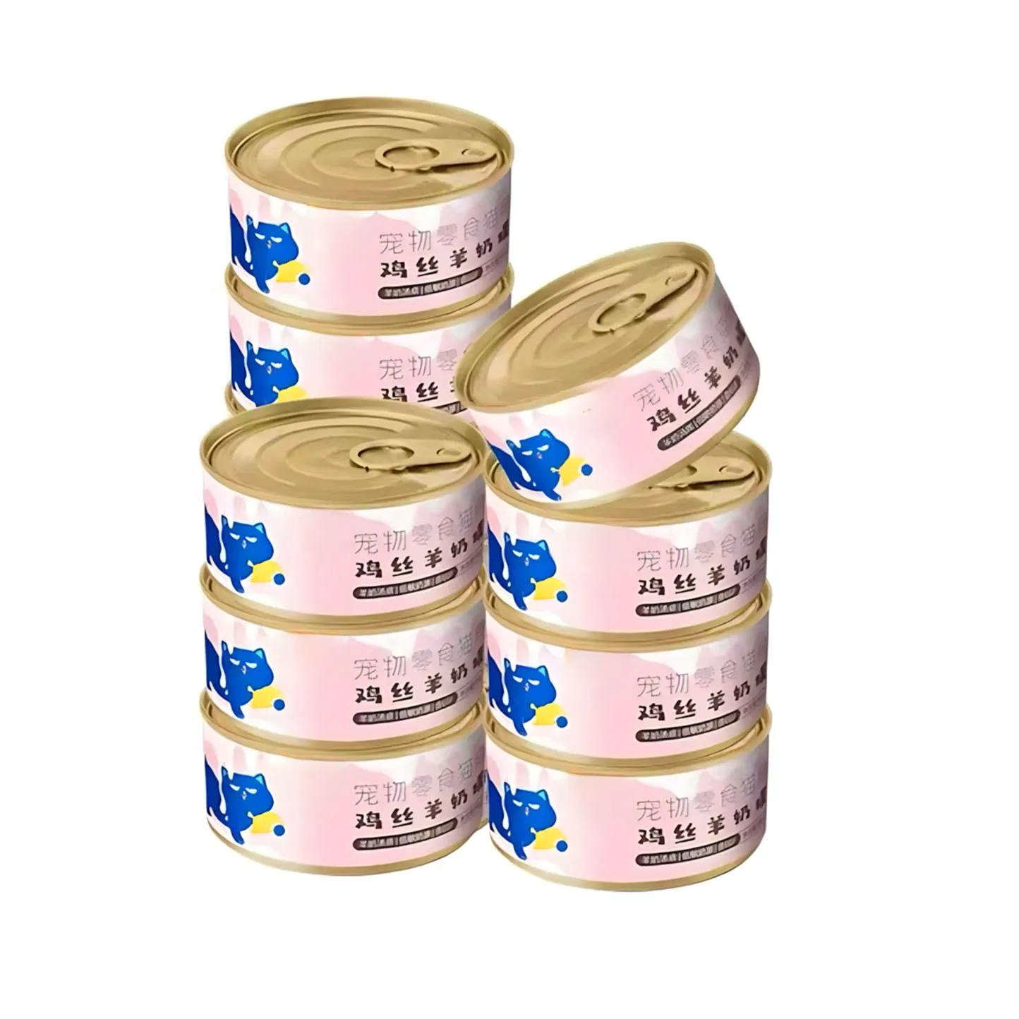 طعام رطب فاخر لكبار السن مع سمك أبيض وأرز، تركيبة لطيفة للهضم السهل في القطط الأكبر سناً