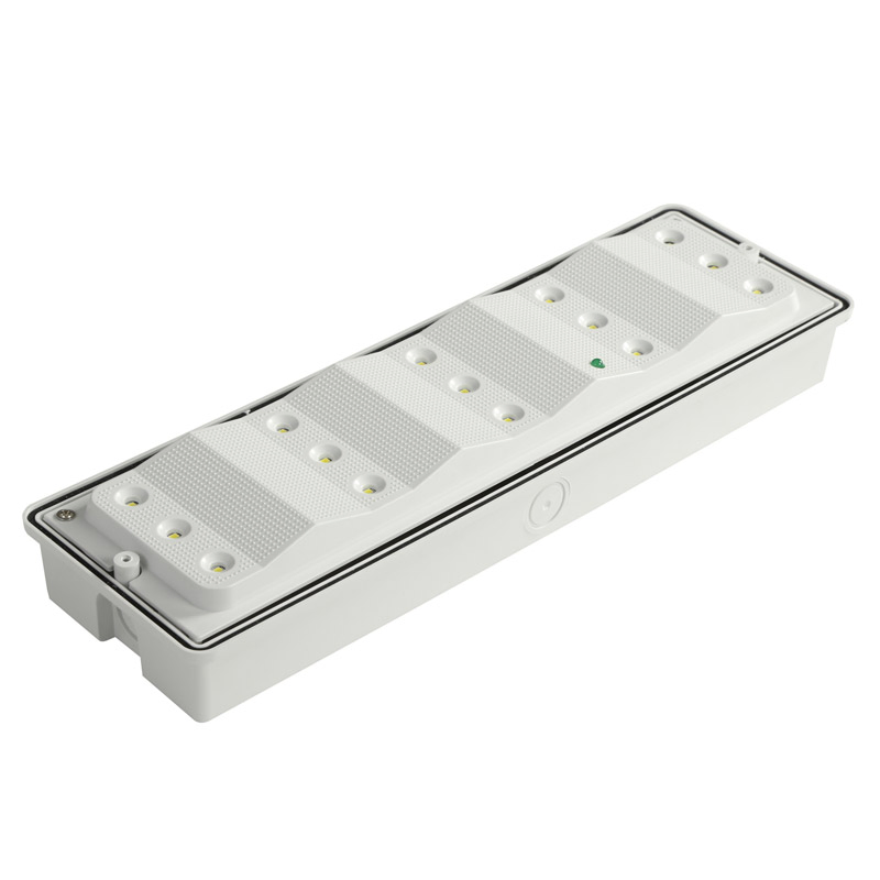 IP65 Sinalização de Saída de Emergência LED Recarregável Montada na Parede