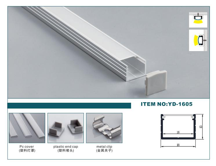 Luminária Linear de LED em Alumínio para Iluminação de Escritórios e Decoração Interna