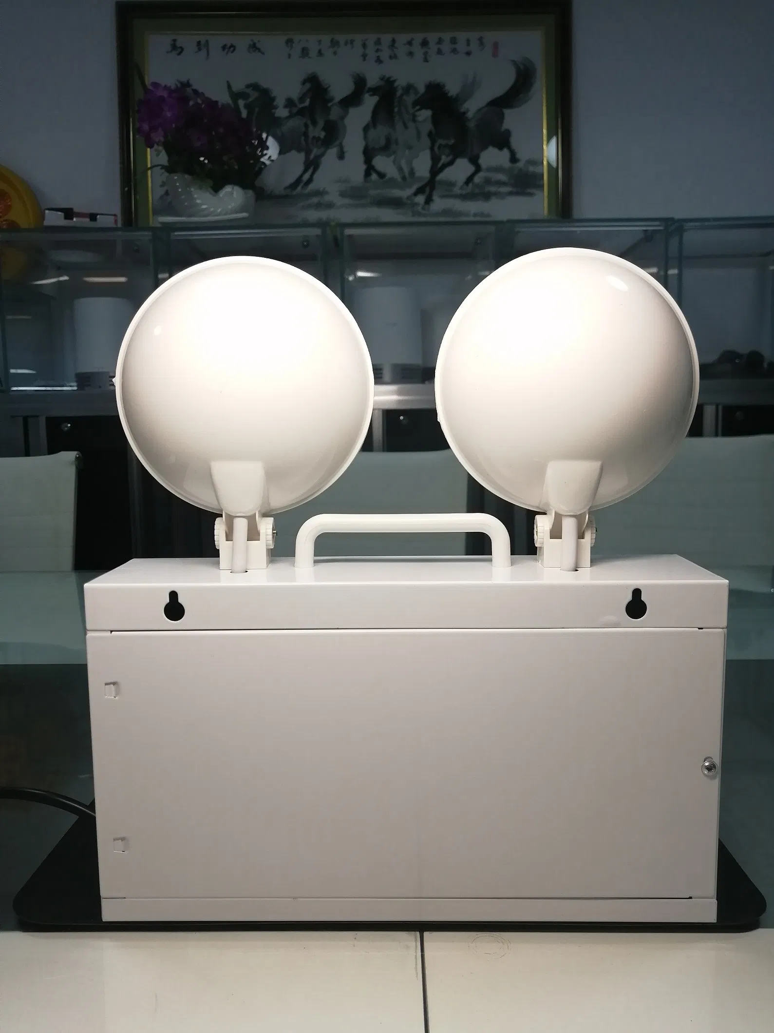 Iluminação de Emergência LED de Segurança Ótima com Duas Lâmpadas