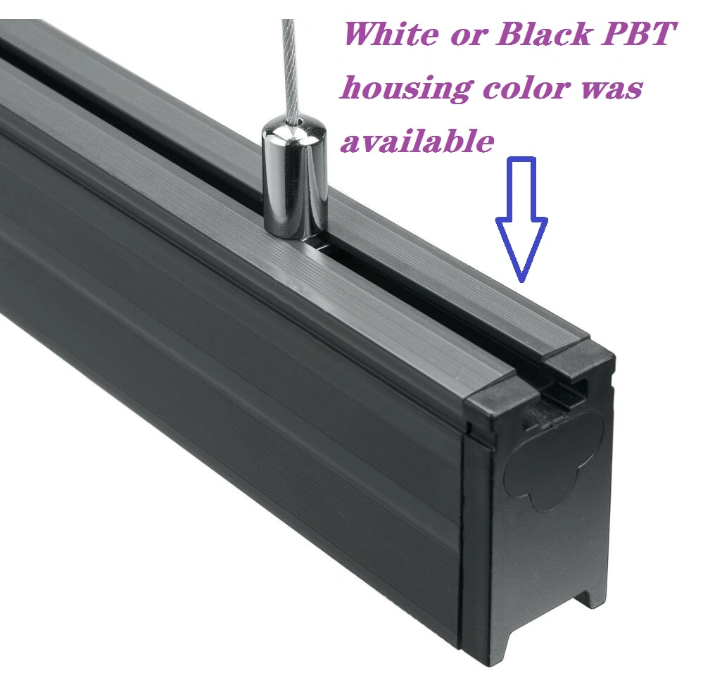 Candelabro Linkável para Corredor de Escritório em Casa Interno com Carcaça de PBT T8 Luz de Tubo Montada na Superfície Luz Linear LED Suspensa