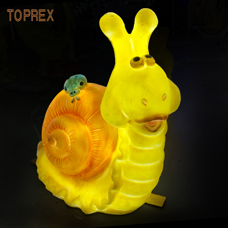 Resina Toprex Decorativa em Forma de Caracol, Decoração Estilosa para Presentes de Crianças, Decoração para Casa e Iluminação