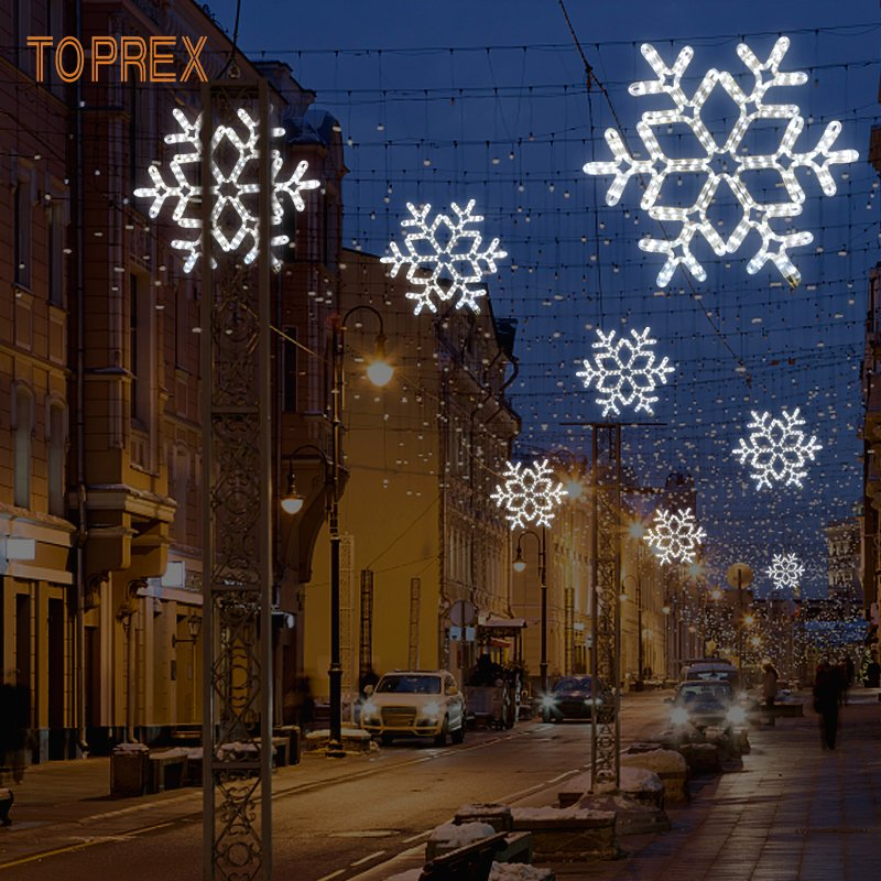 Luzes de Cordão Decorativas de Flocos de Neve LED que Brilham no Escuro para o Festival de Ramadan