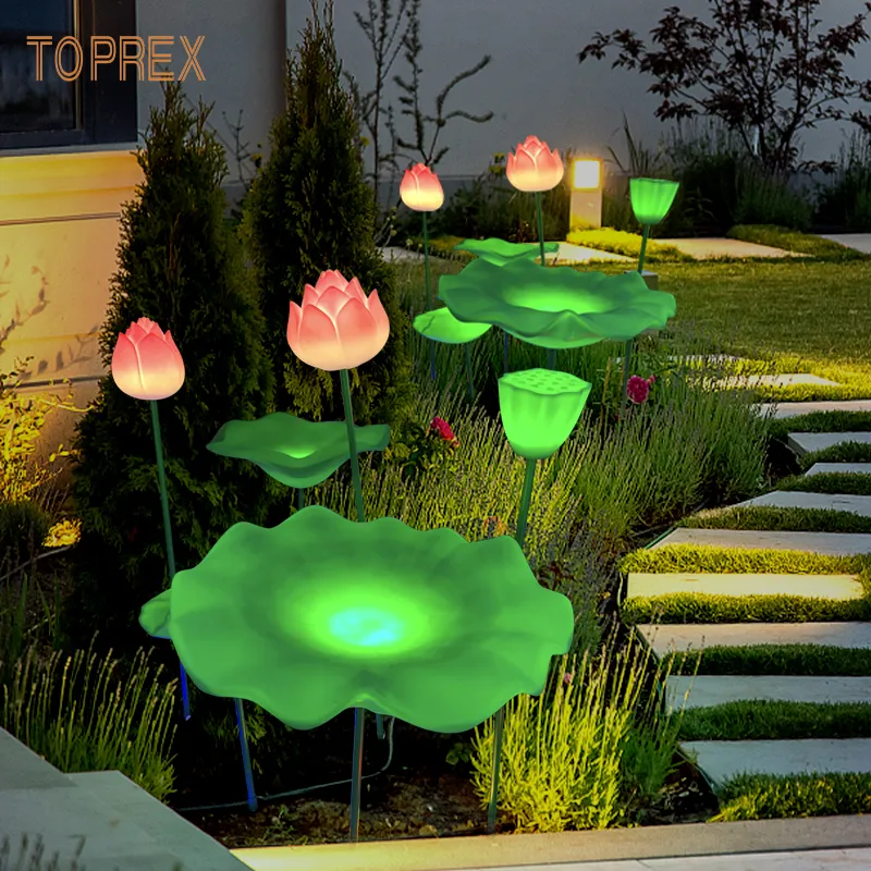 Luz LED Flor de Lótus Detalhe 1