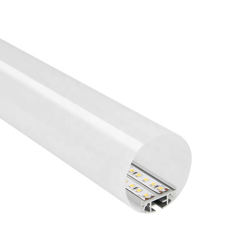 Luminária linear LED de alumínio extrudado em forma redonda de alta potência comercial