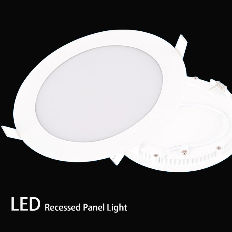 18W Luz de Painel LED Recessada Redonda para Teto Interior
