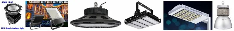 Luz de Alta Potência para Teto Alto 5 Anos de Garantia Dimerizável IP65 À Prova d'Água 500W 300W 400W Luminária LED para Teto Alto